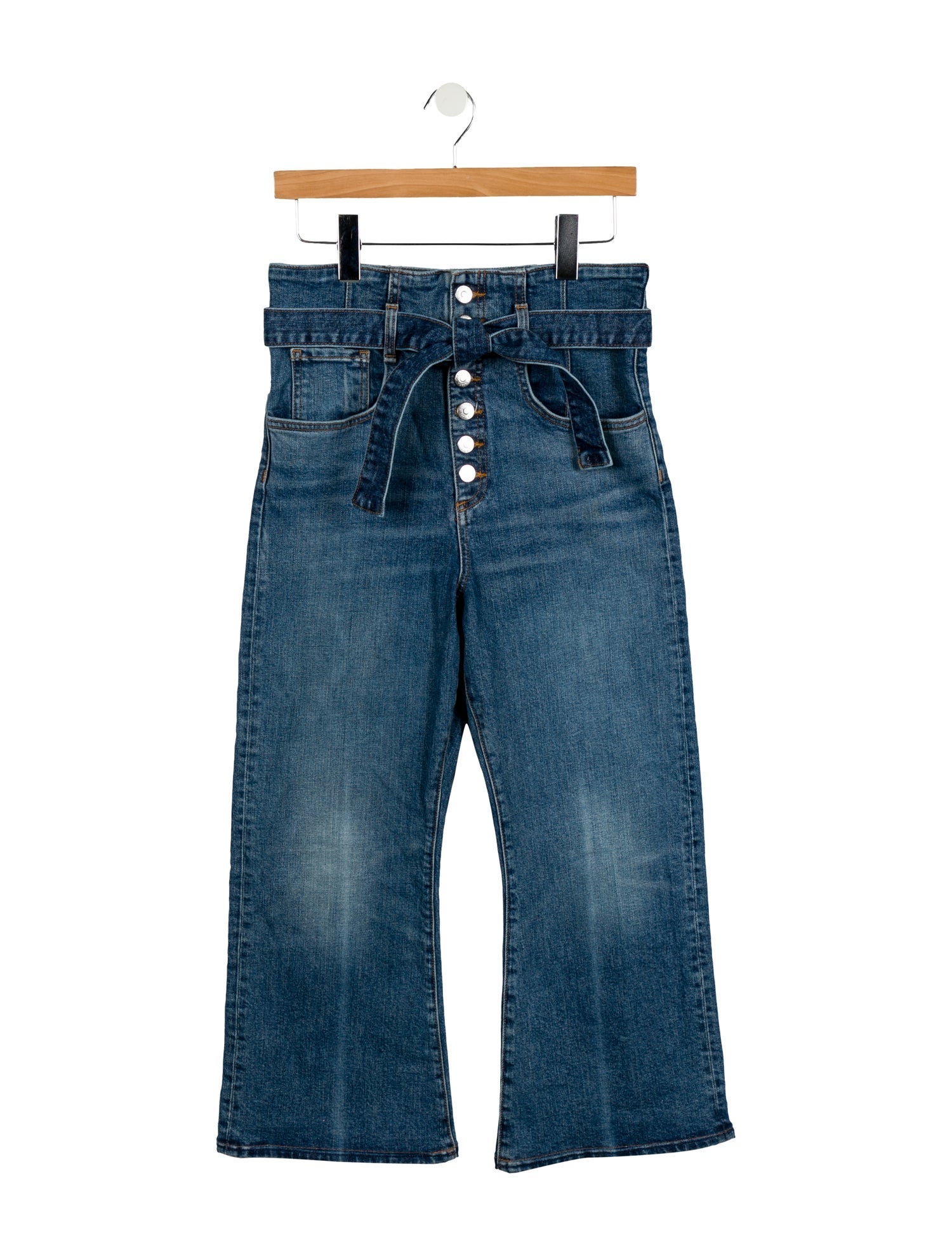 Veronica Beard High-Rise Wide Leg Jeans