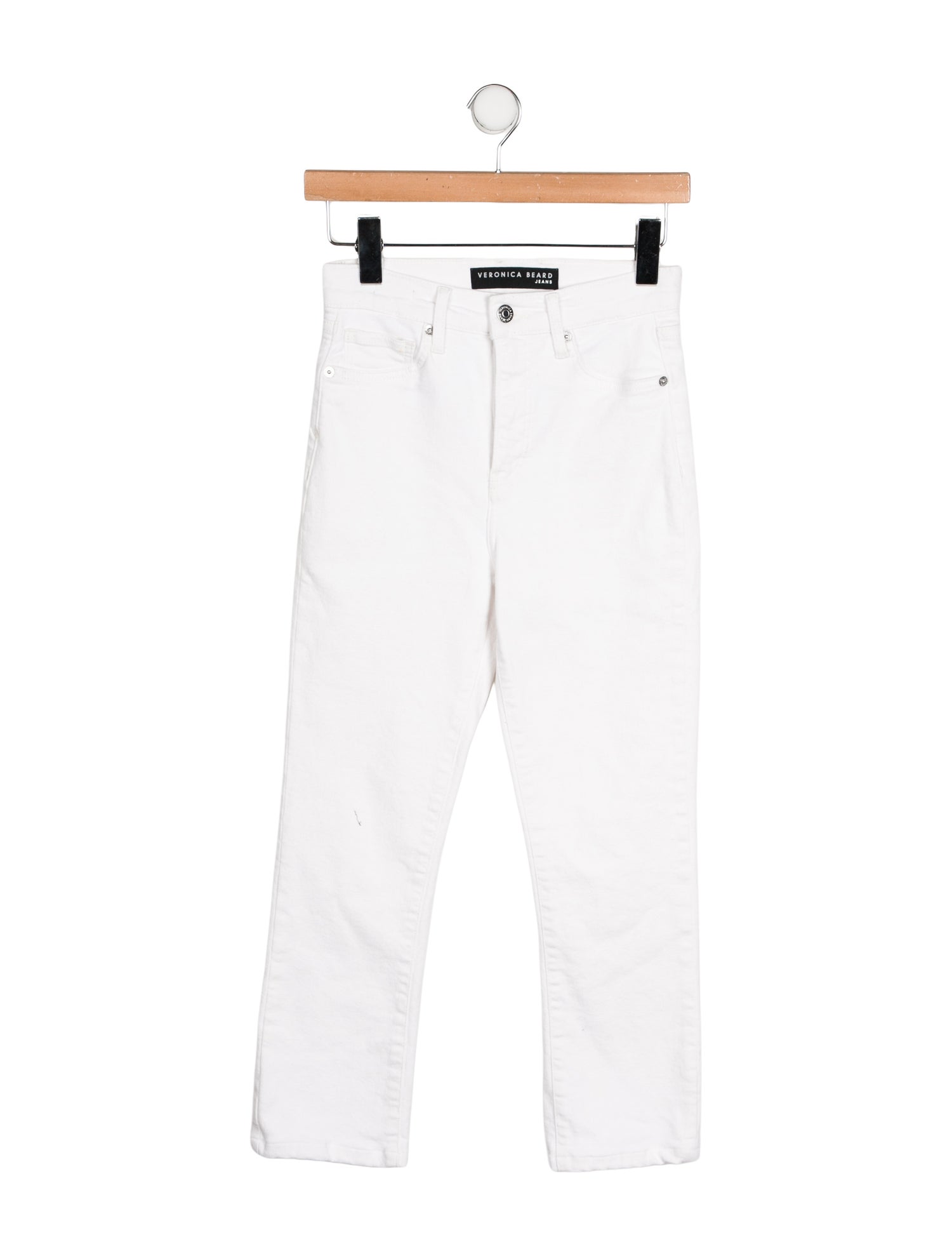 Veronica Beard Mid-Rise Straight Leg Jeans