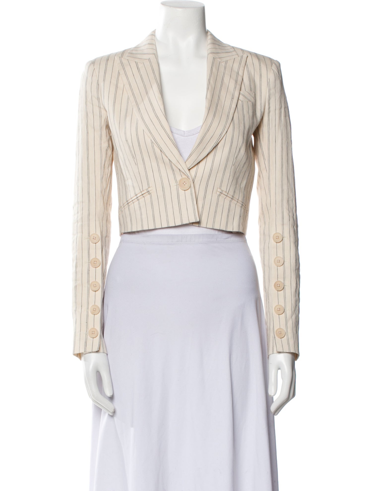 Veronica Beard Linen Striped Blazer w/ Tags