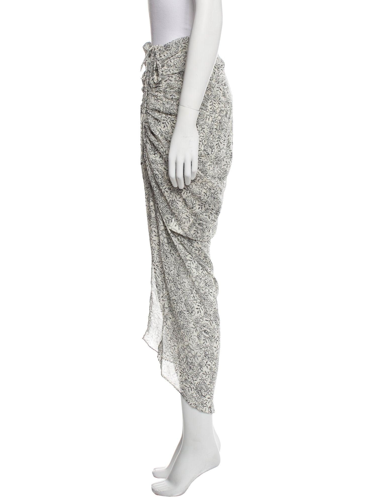 Veronica Beard Silk Midi Length Skirt