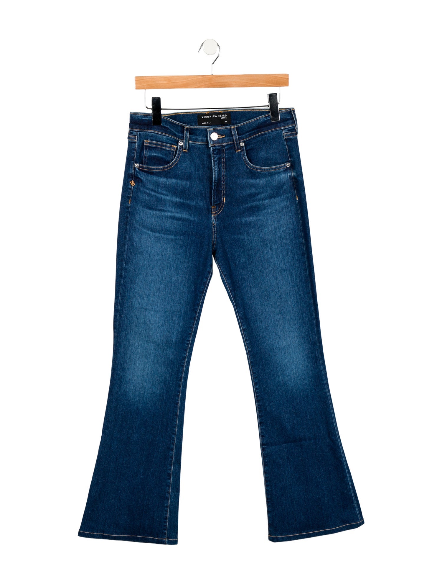 Veronica Beard High-Rise Wide Leg Jeans
