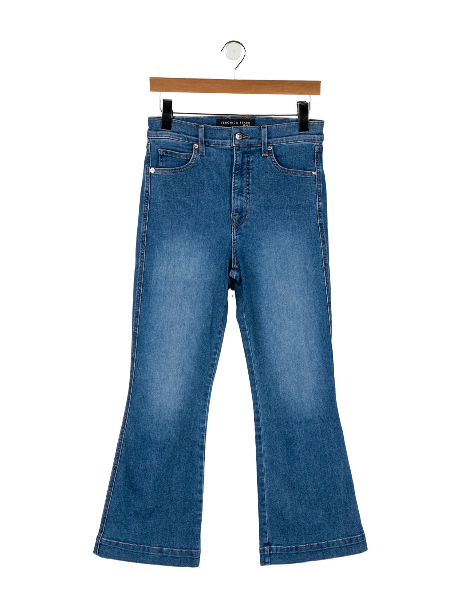 Veronica Beard High-Rise Wide Leg Jeans