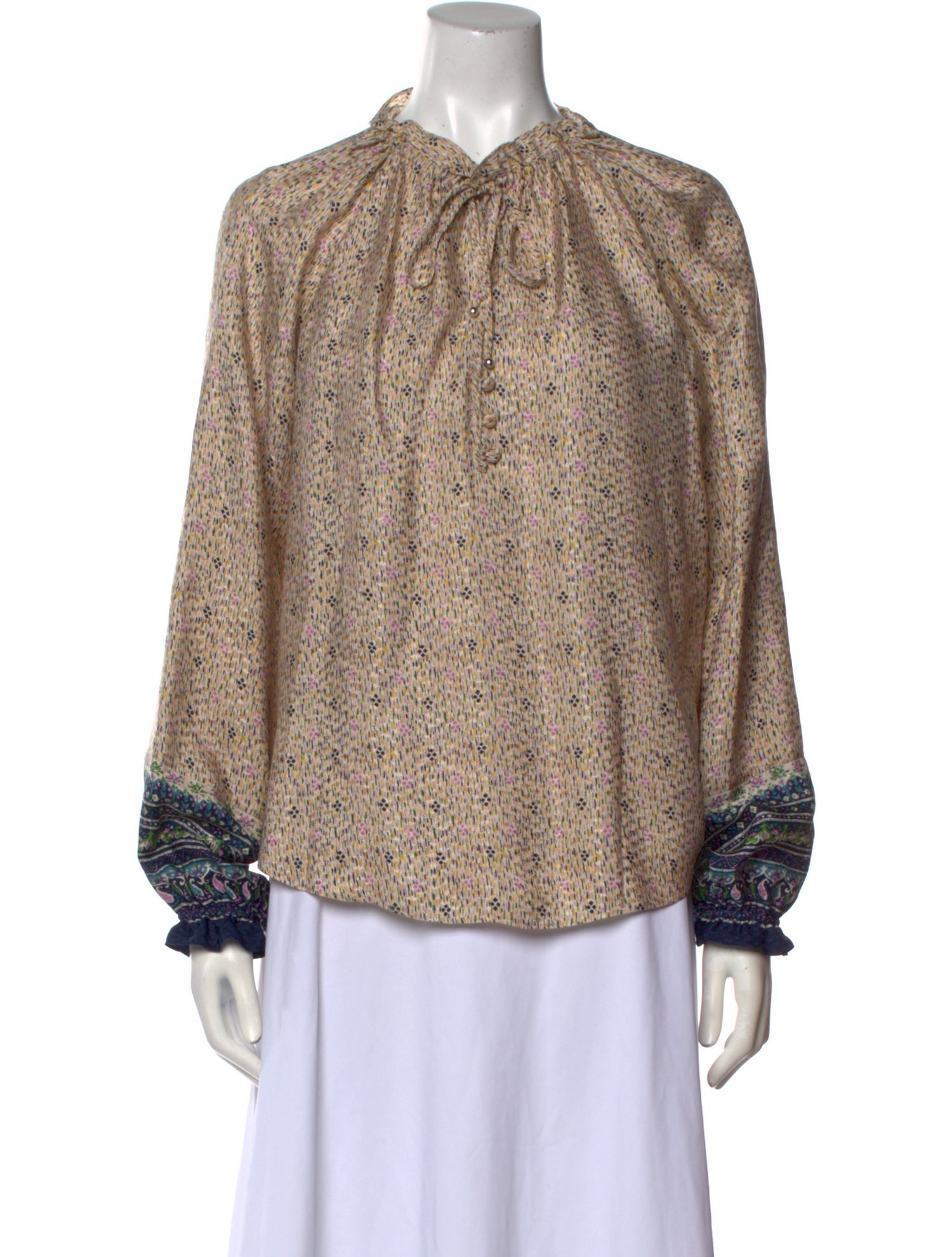 Veronica Beard Silk Printed Blouse