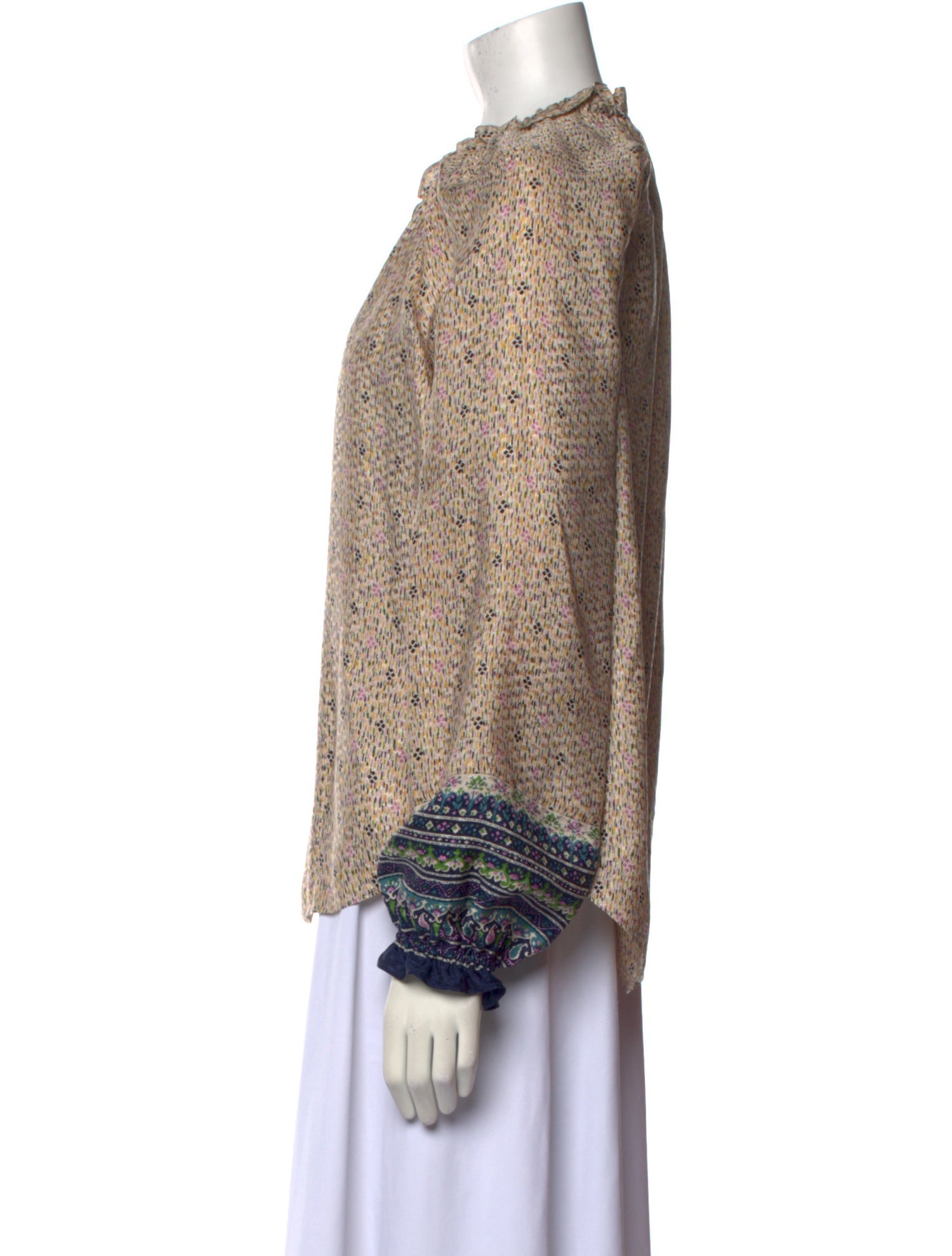 Veronica Beard Silk Printed Blouse