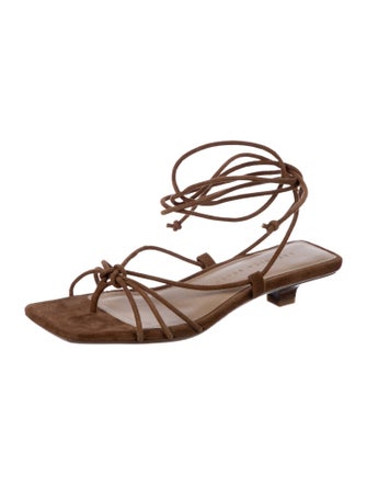 Veronica Beard Suede Gladiator Sandals