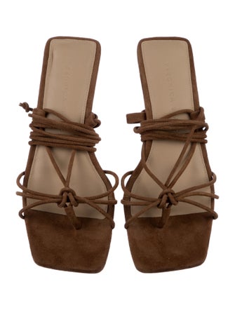 Veronica Beard Suede Gladiator Sandals