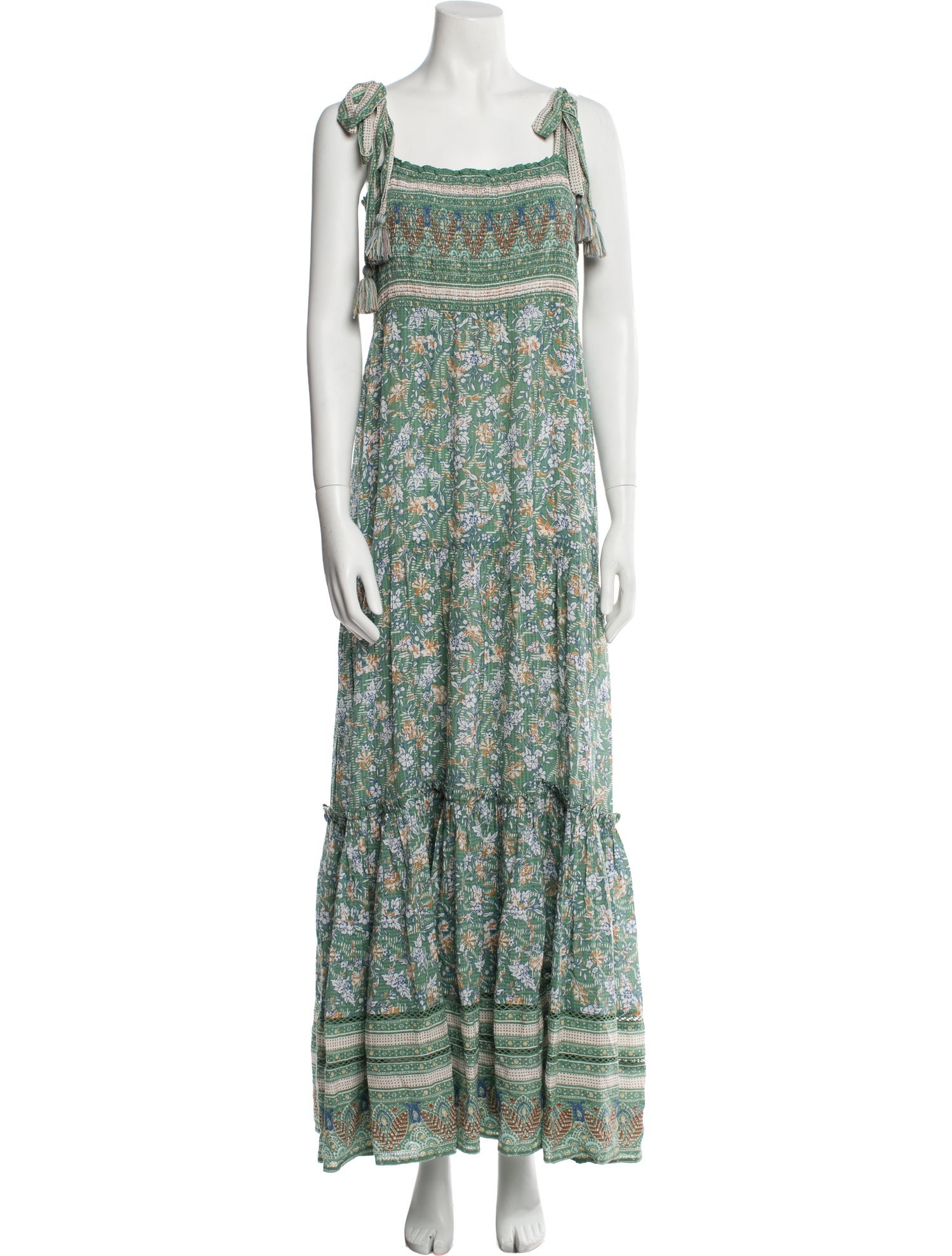 Veronica Beard Floral Print Long Dress