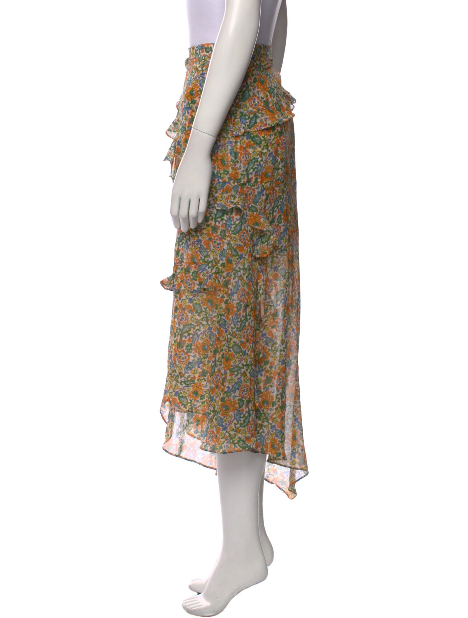 Veronica Beard Silk Long Skirt