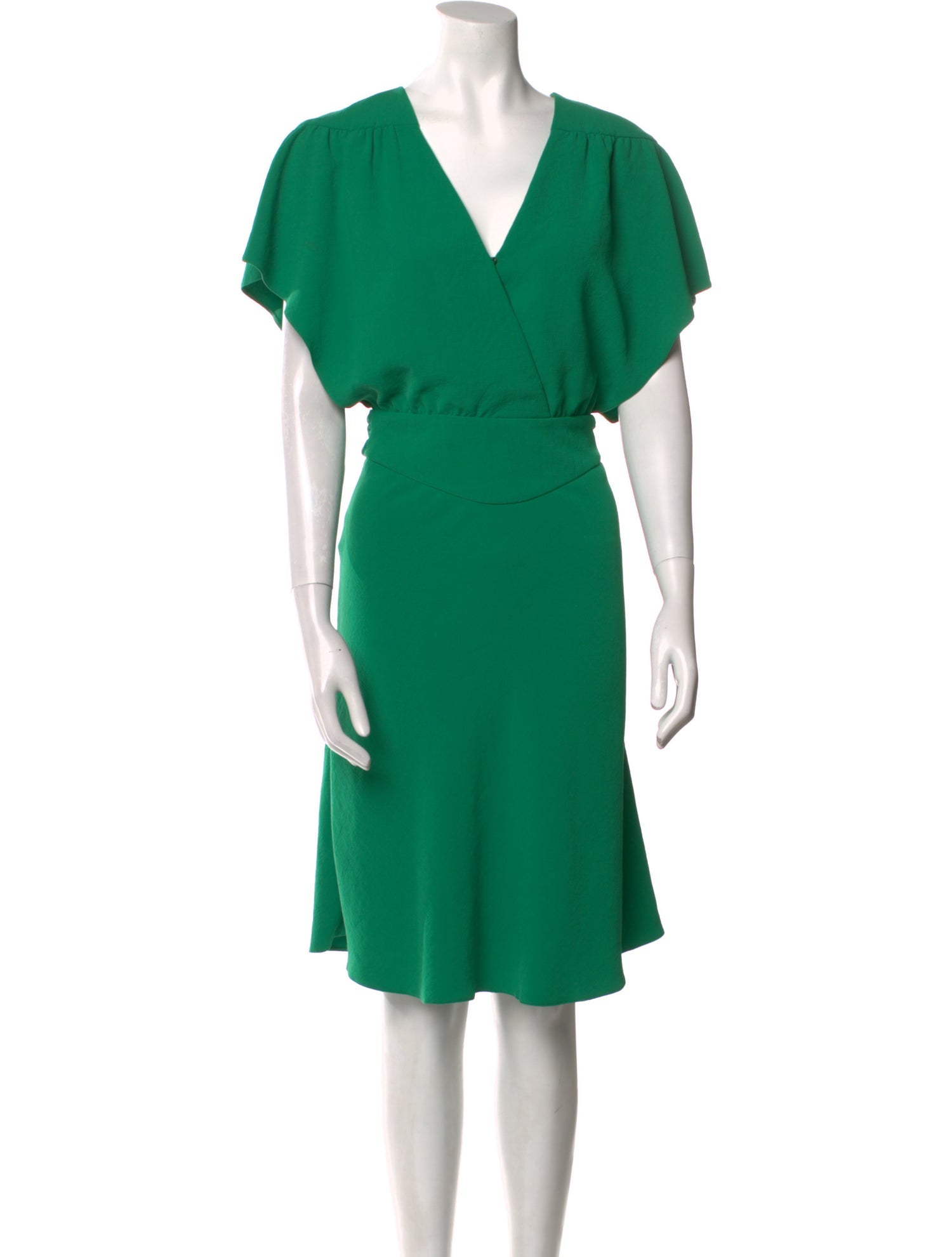 Veronica Beard V-Neck Knee-Length Dress