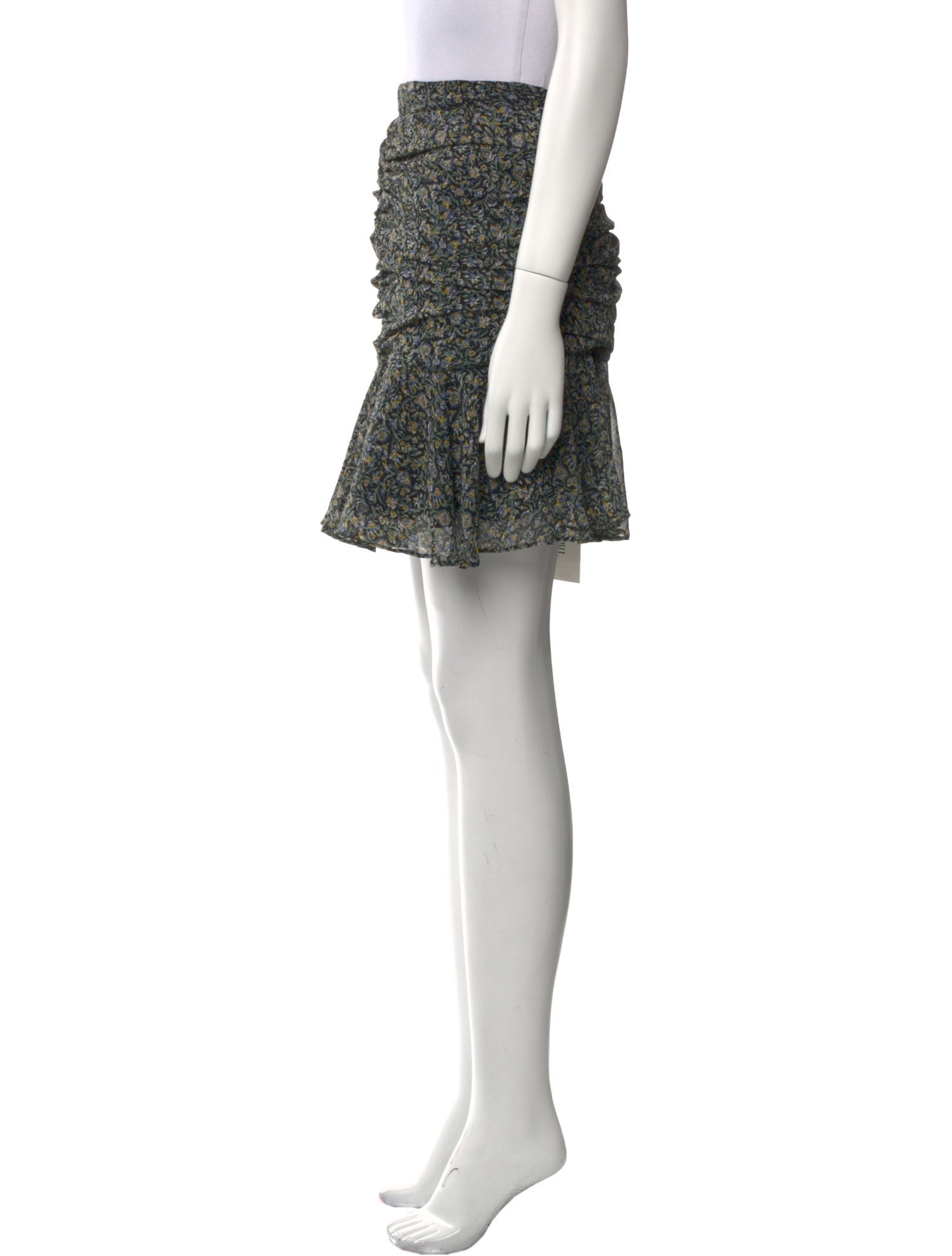 Veronica Beard Floral Print Mini Skirt