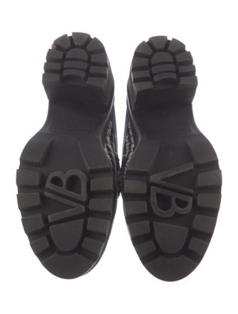 Veronica Beard Leather Houndstooth Print Mules