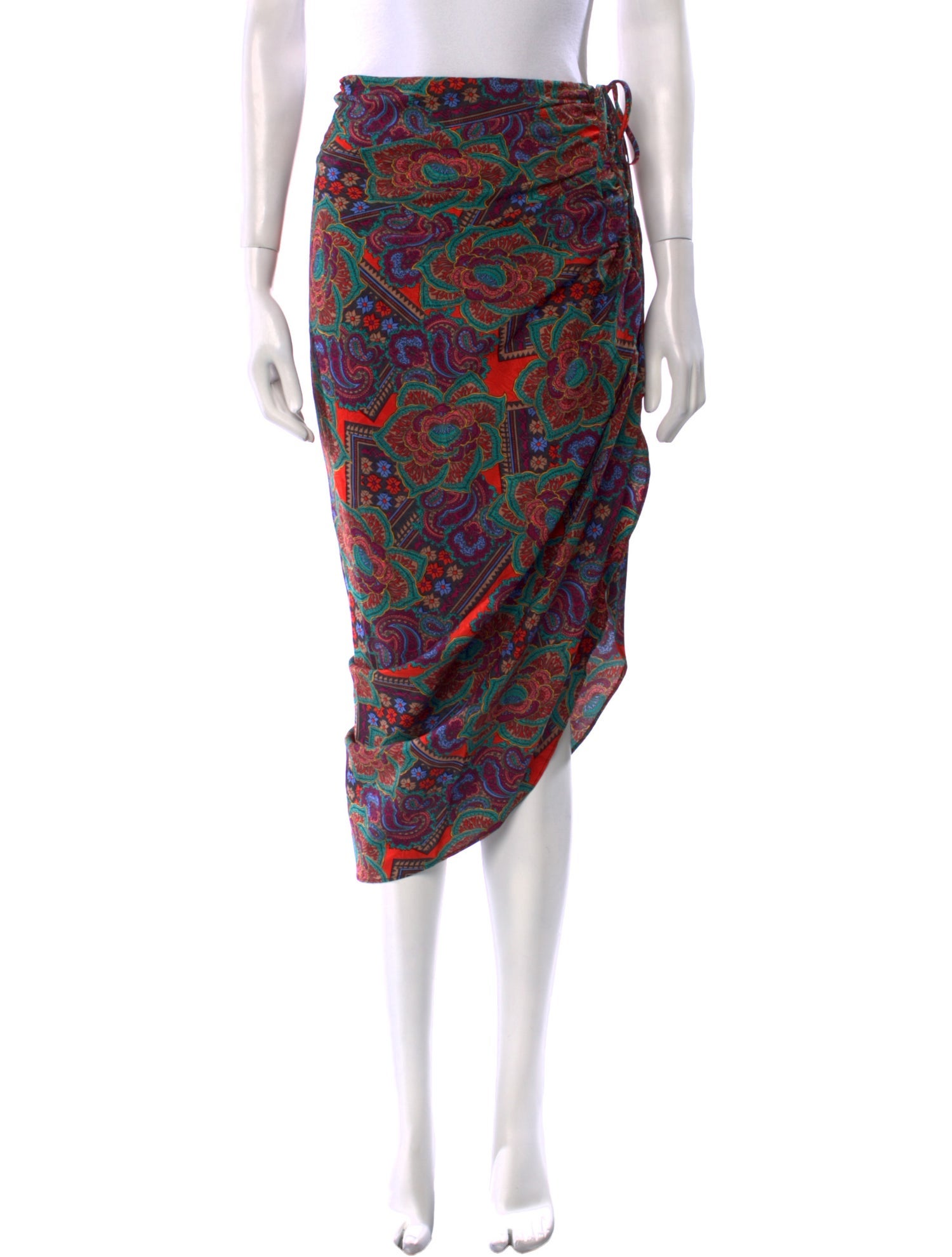 Veronica Beard Silk Midi Length Skirt