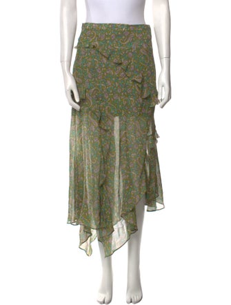 Veronica Beard Silk Midi Length Skirt