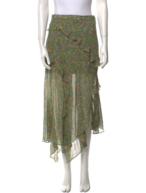 Veronica Beard Silk Midi Length Skirt