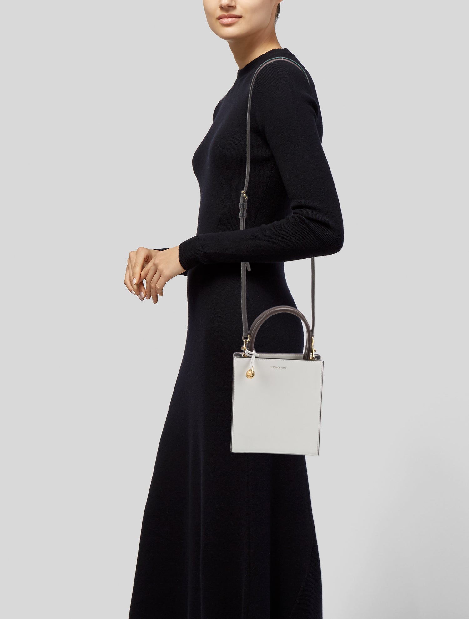 Veronica Beard Leather Top Handle Bag