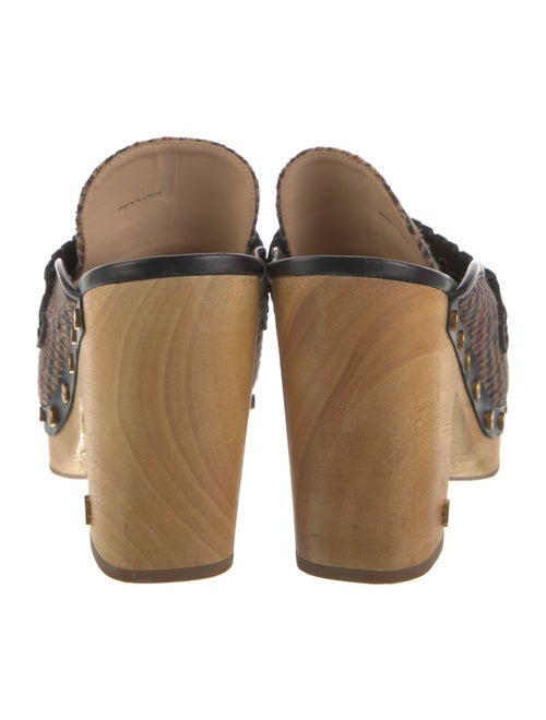 Veronica Beard Wool Printed Mules