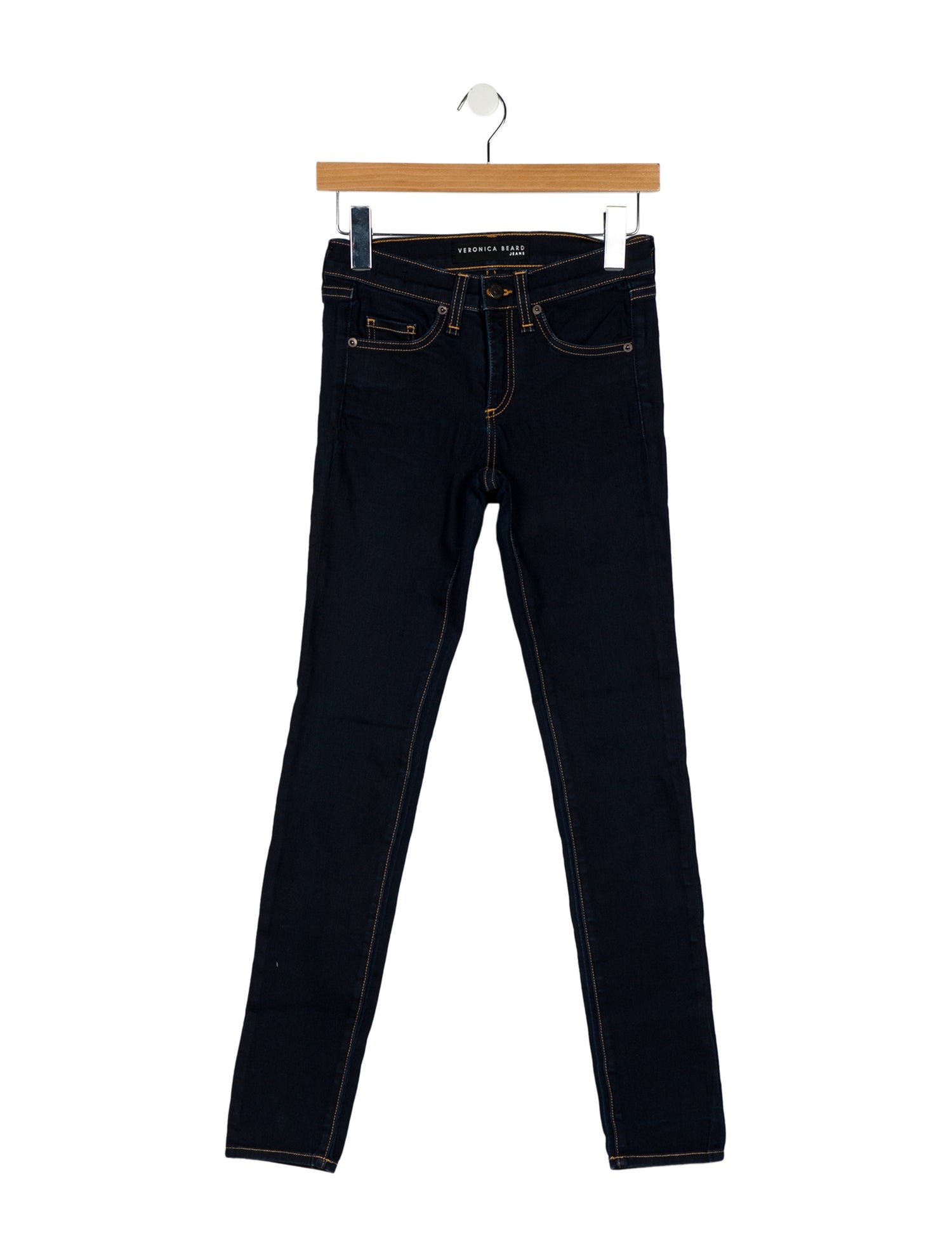 Veronica Beard Mid-Rise Skinny Leg Jeans