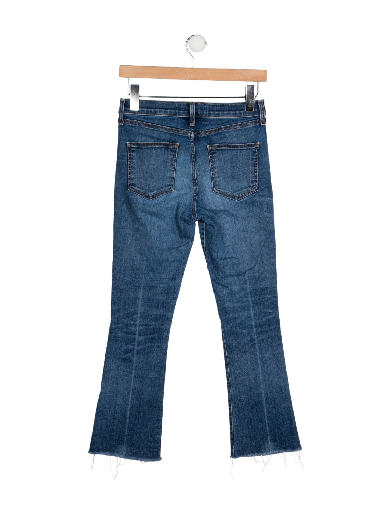 Veronica Beard Mid-Rise Straight Leg Jeans
