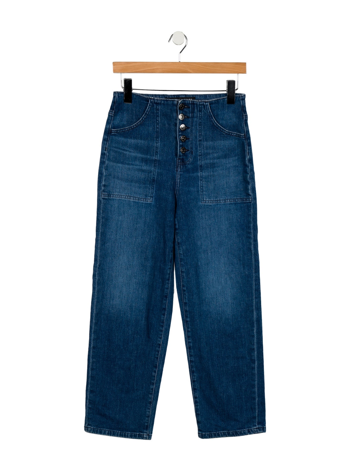 Veronica Beard High-Rise Wide Leg Jeans