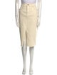 Veronica Beard Raw-Edge Trim Knee-Length Skirt