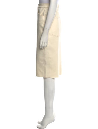 Veronica Beard Raw-Edge Trim Knee-Length Skirt