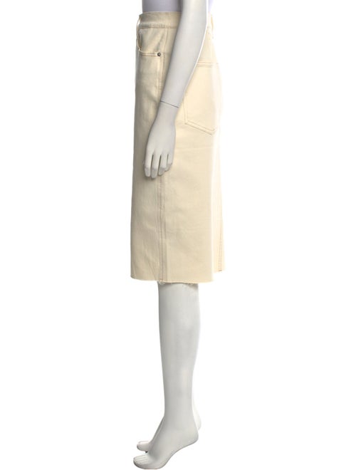 Veronica Beard Raw-Edge Trim Knee-Length Skirt