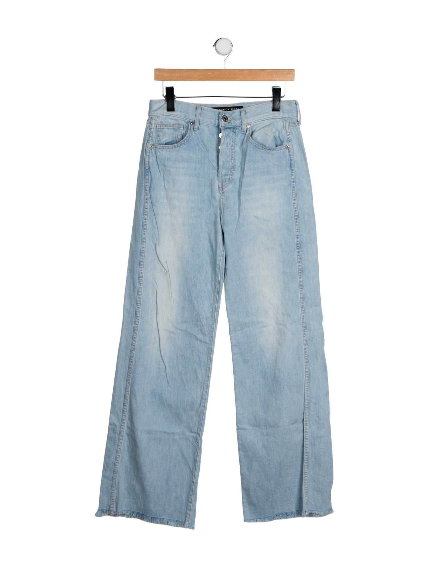 Veronica Beard High-Rise Wide Leg Jeans