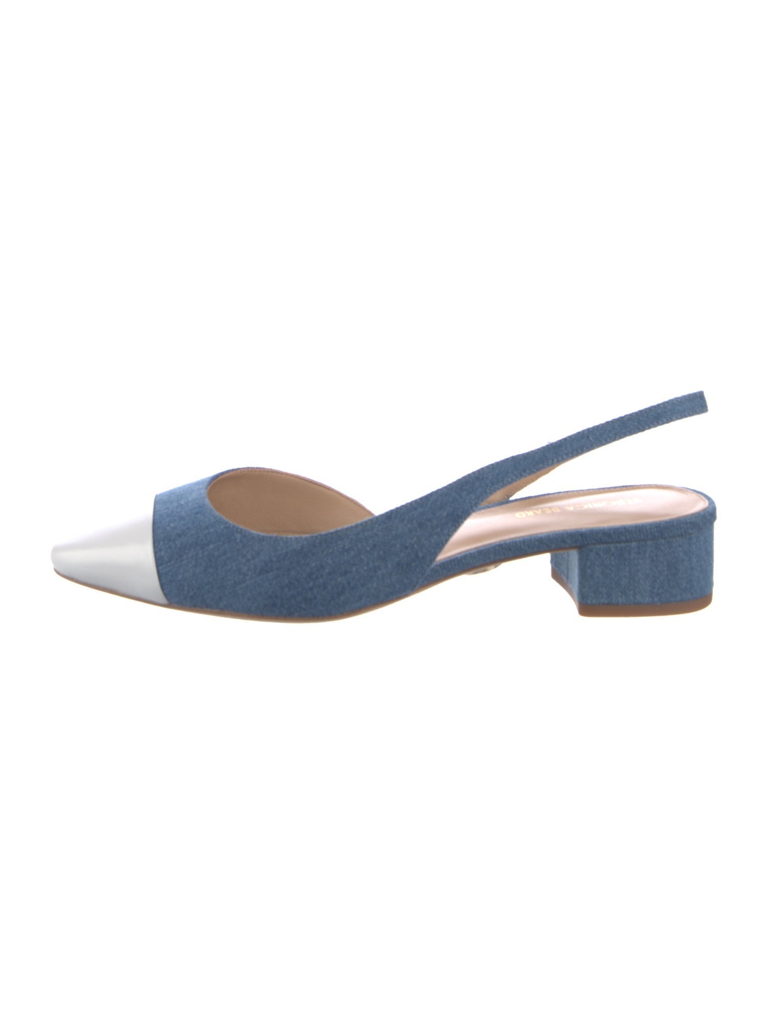Veronica Beard Denim Slingback Pumps