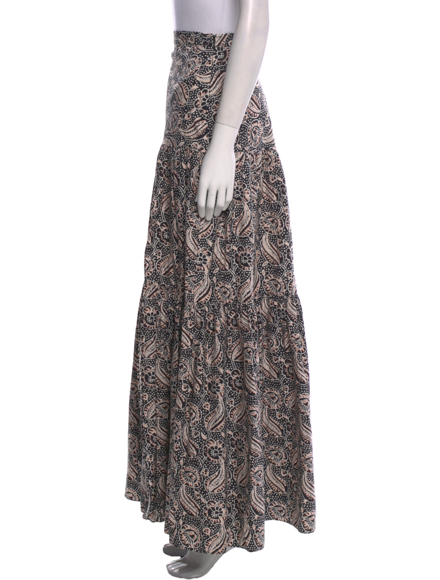 Veronica Beard Printed Long Skirt