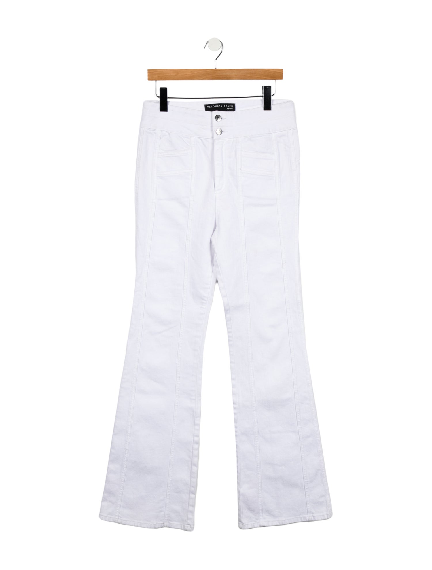 Veronica Beard High-Rise Wide Leg Jeans