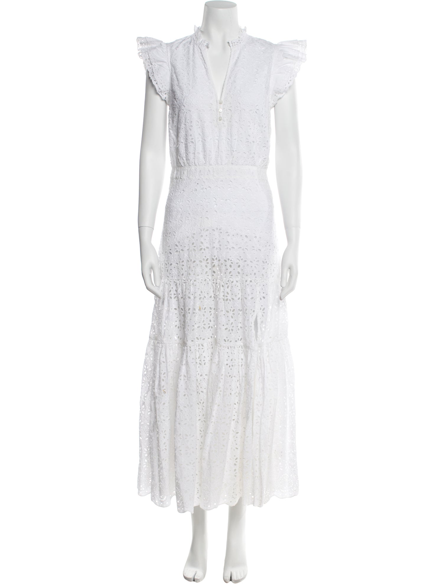 Veronica Beard V-Neck Long Dress