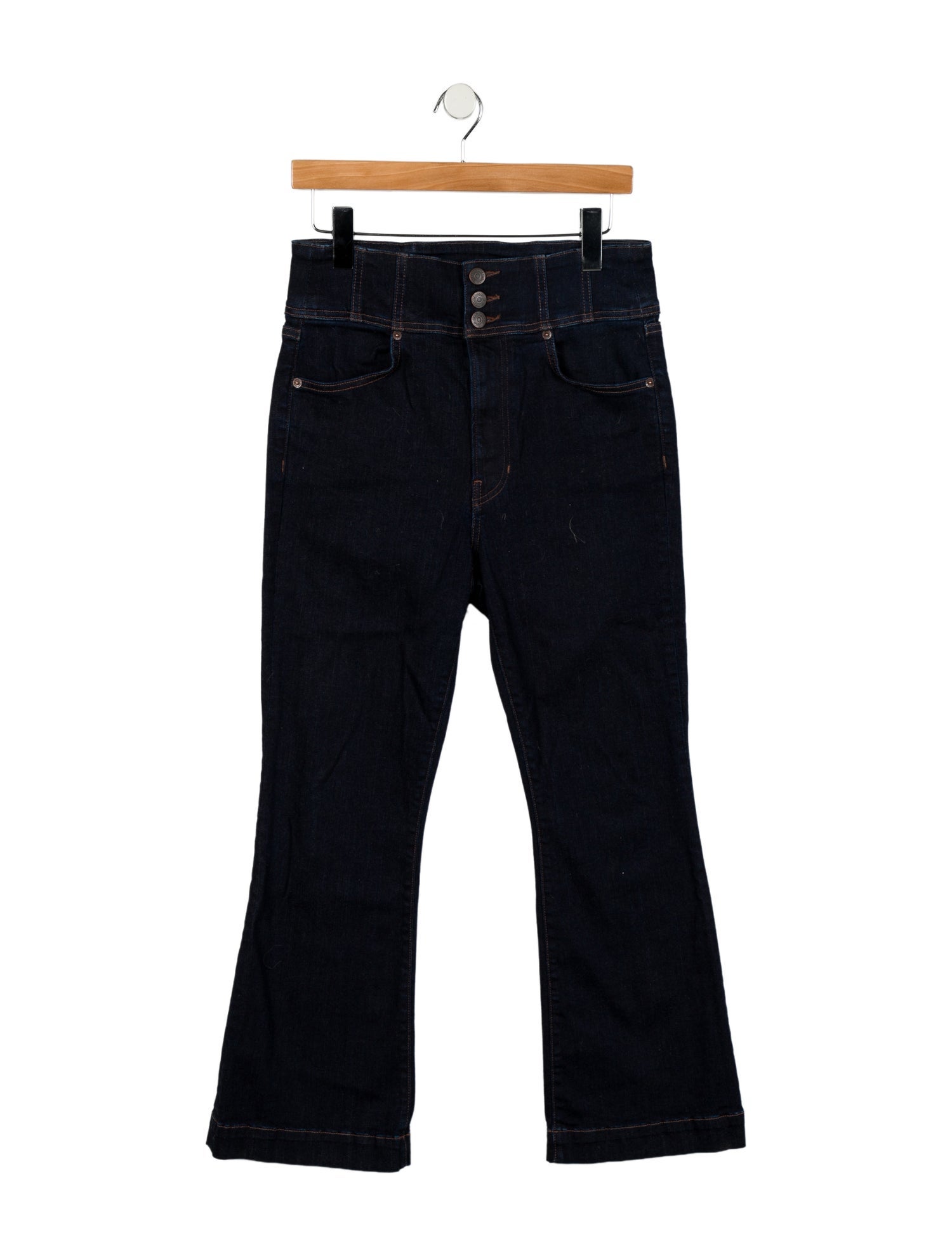 Veronica Beard High-Rise Wide Leg Jeans