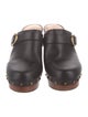 Veronica Beard Leather Studded Accents Mules