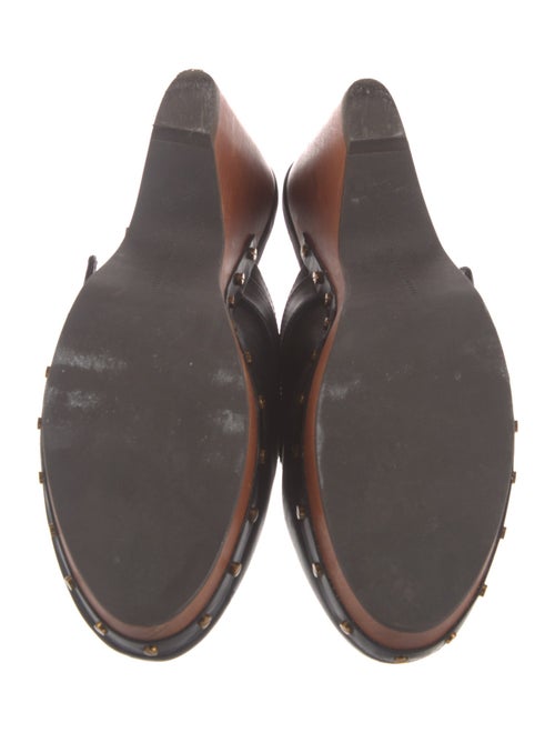 Veronica Beard Leather Studded Accents Mules