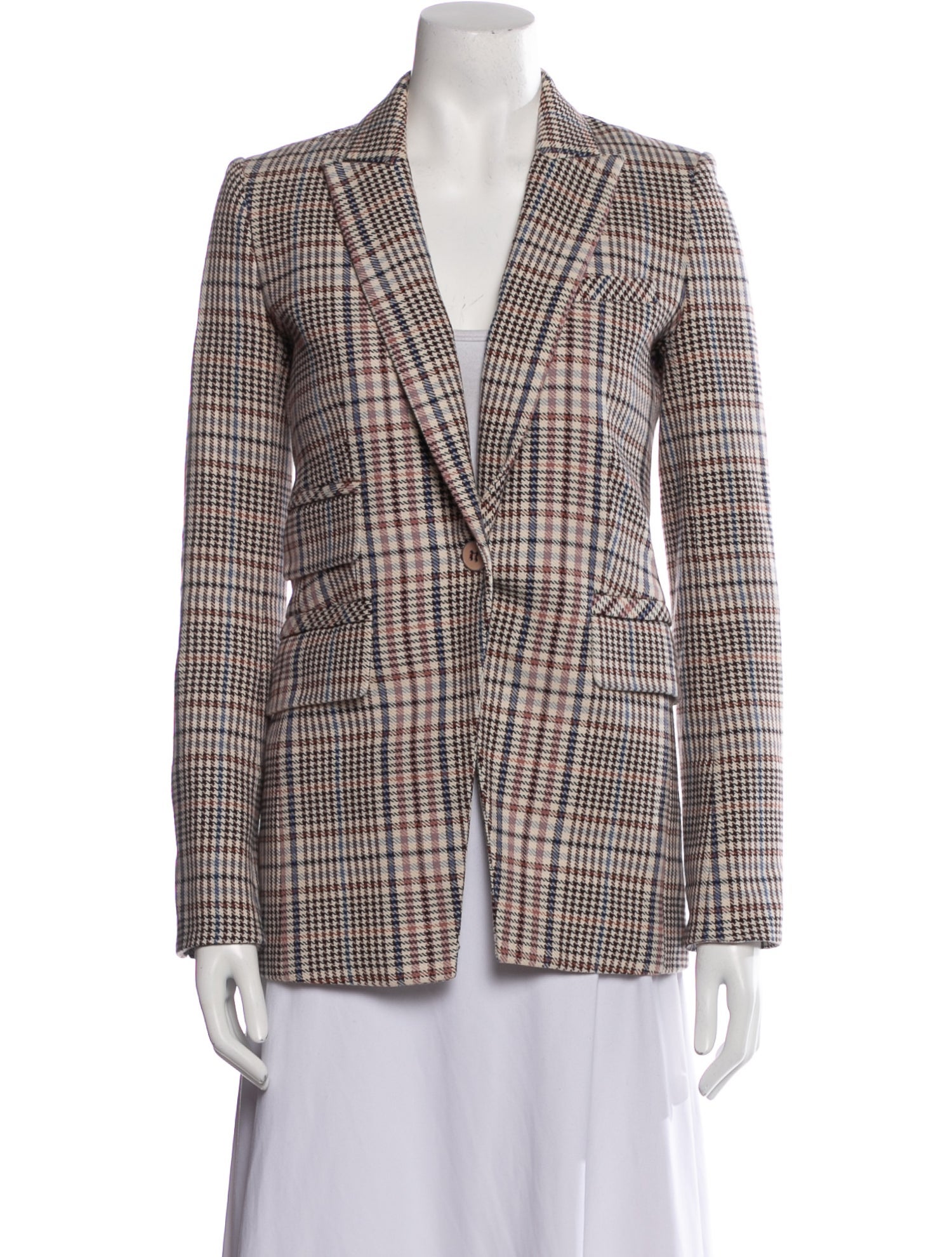 Veronica Beard Houndstooth Print Blazer