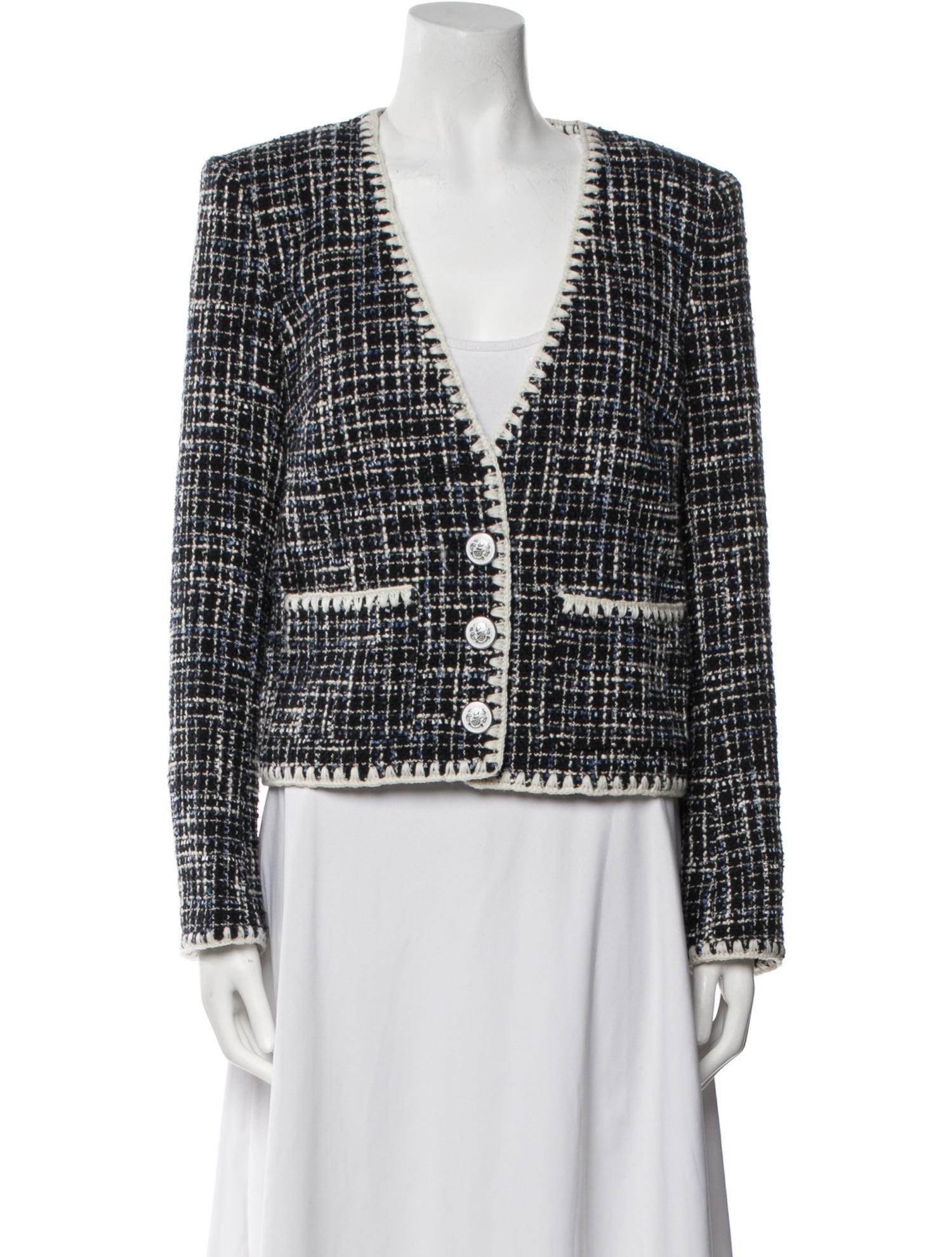 Veronica Beard Tweed Pattern Jacket
