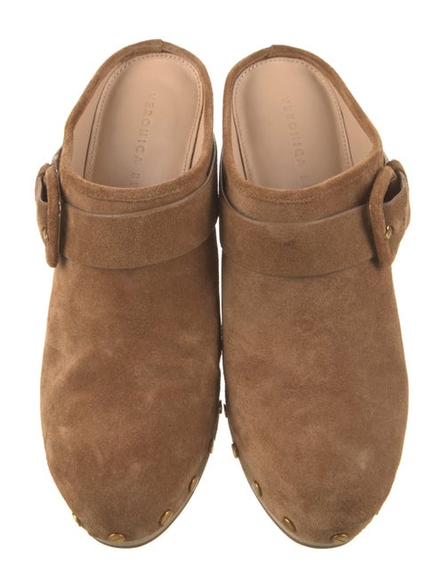 Veronica Beard Suede Studded Accents Mules