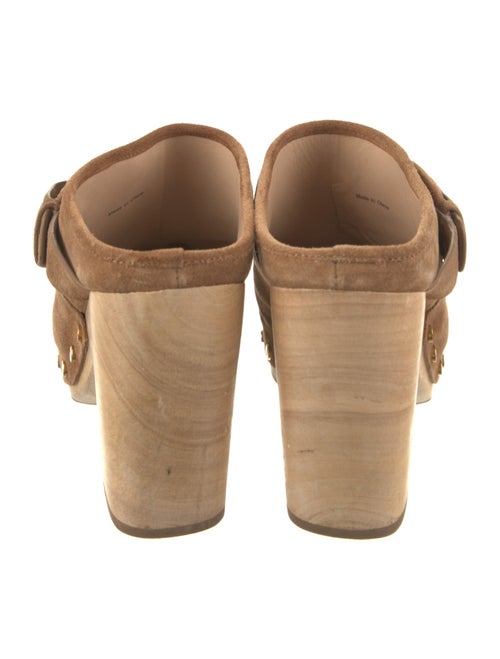 Veronica Beard Suede Studded Accents Mules