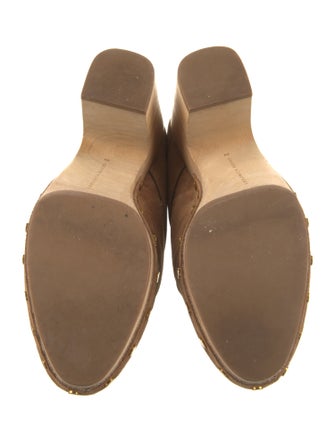 Veronica Beard Suede Studded Accents Mules