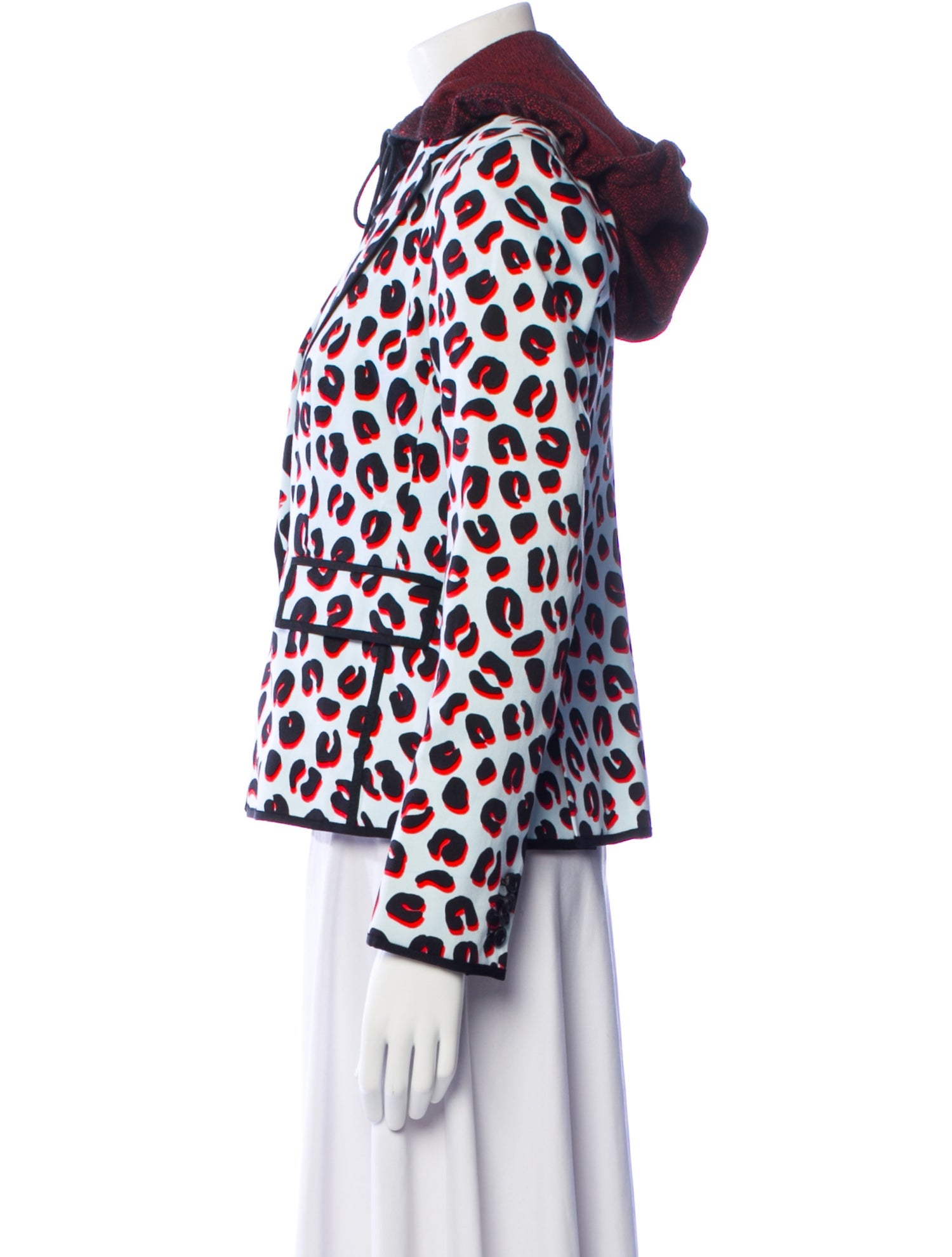 Veronica Beard Wool Animal Print Blazer