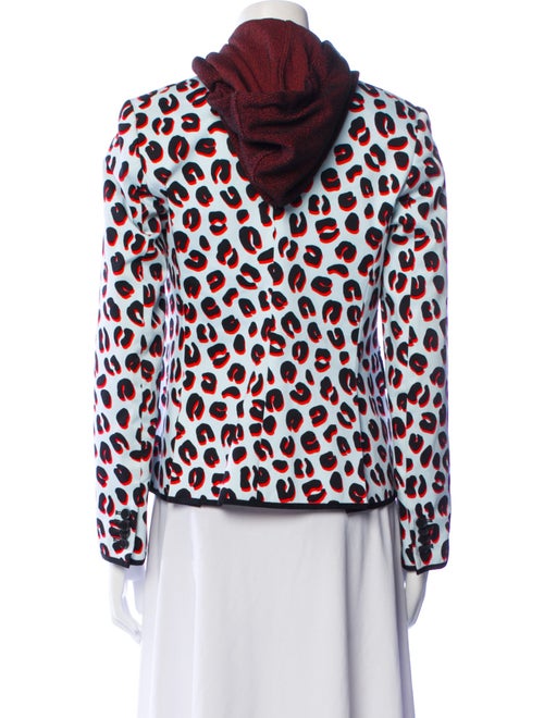 Veronica Beard Wool Animal Print Blazer
