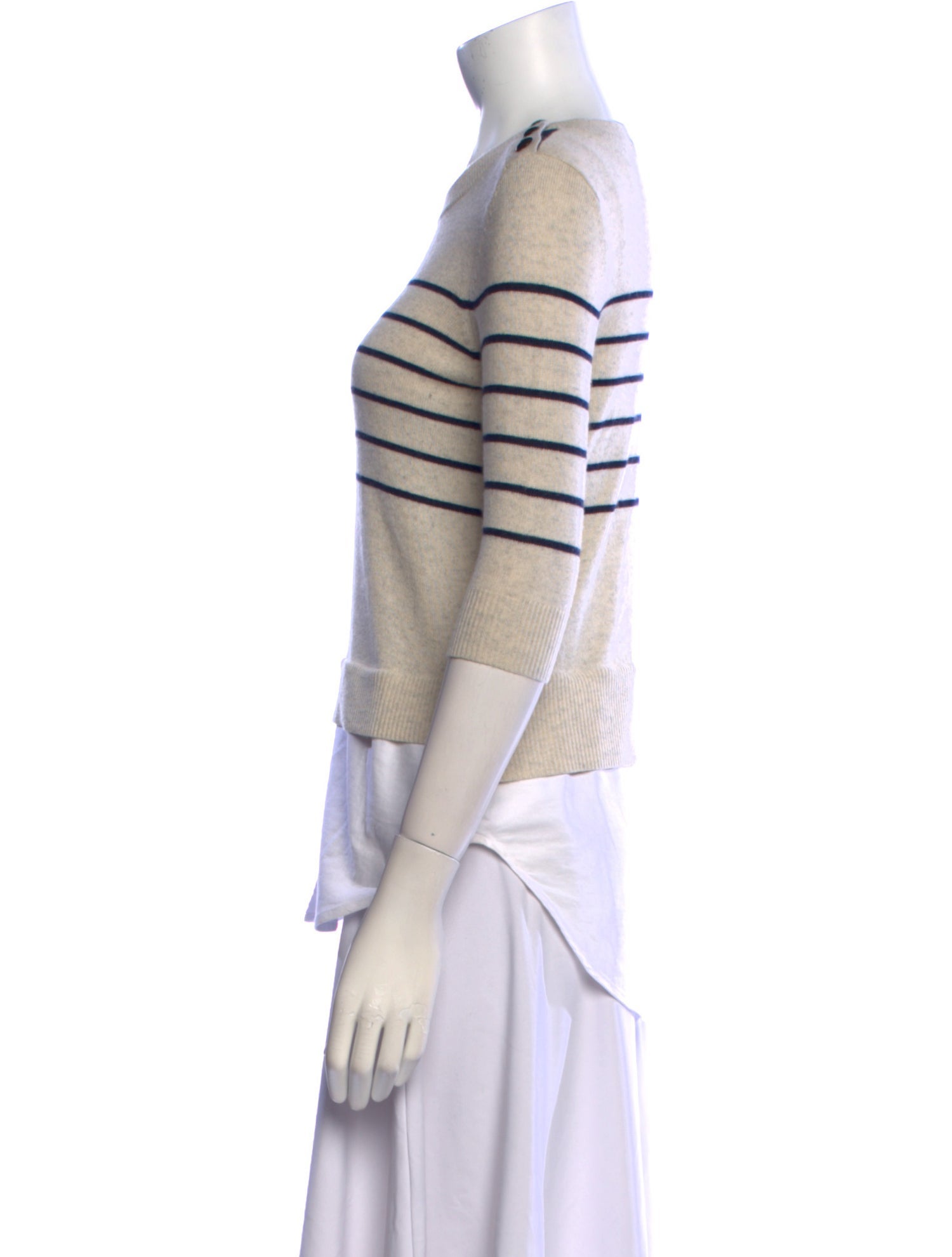 Veronica Beard Silk Striped Sweater