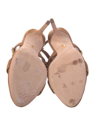 Veronica Beard Suede Studded Accents Sandals