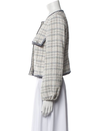 Veronica Beard Tweed Pattern Evening Jacket