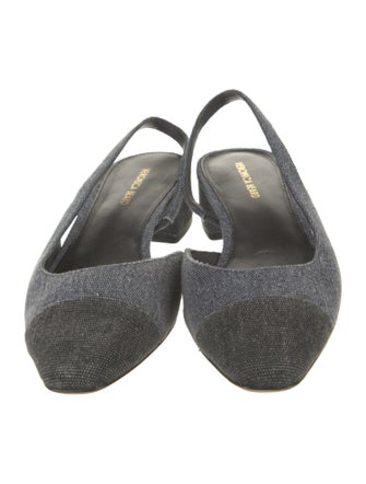 Veronica Beard Denim Printed Slingback Pumps