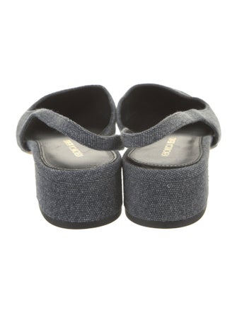 Veronica Beard Denim Printed Slingback Pumps