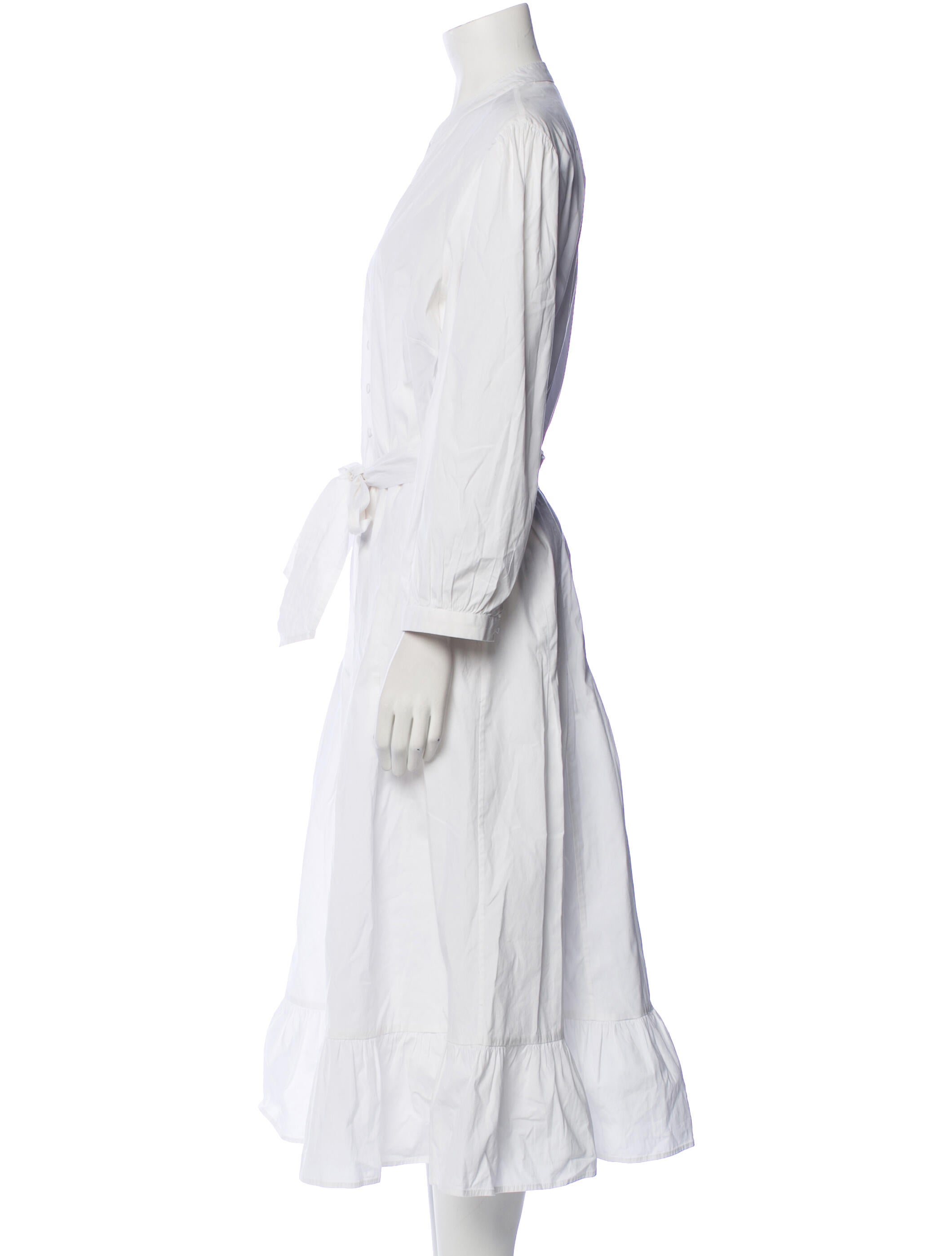 Veronica Beard V-Neck Midi Length Dress