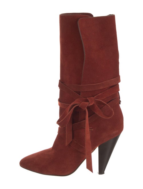 Veronica Beard Suede Slouch Boots