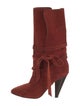 Veronica Beard Suede Slouch Boots