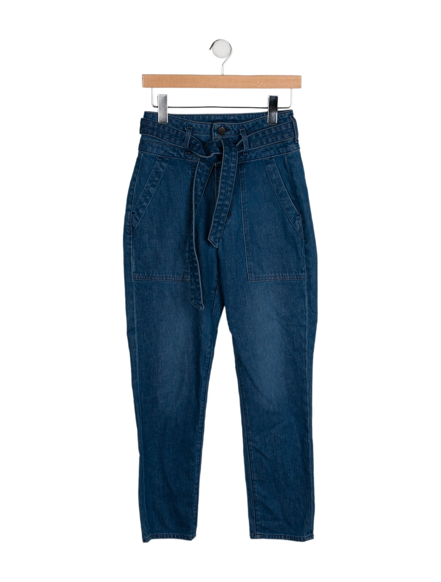 Veronica Beard High-Rise Straight Leg Jeans